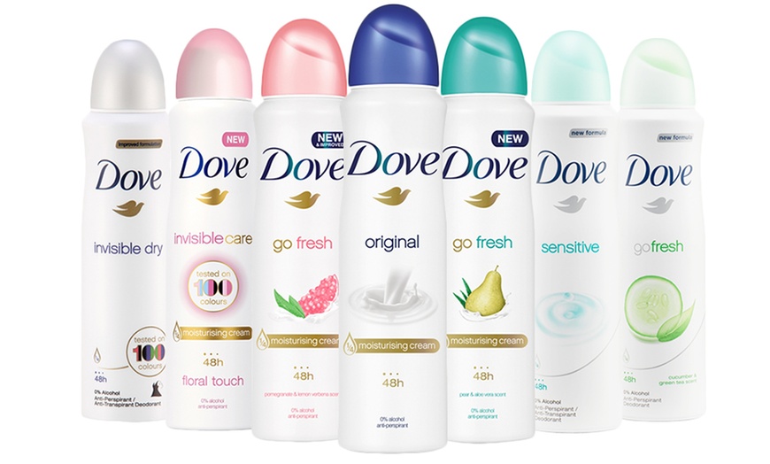 Image 2: Six-Pack of Dove Antiperspirant Deodorant Spray