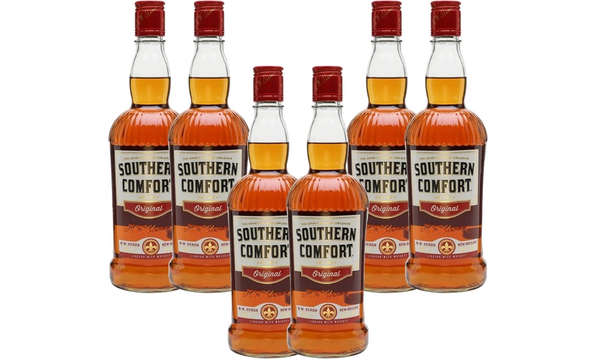 Image 1: Case of 6 x 70cl Southern Comfort Bourbon & Peach Liqueur