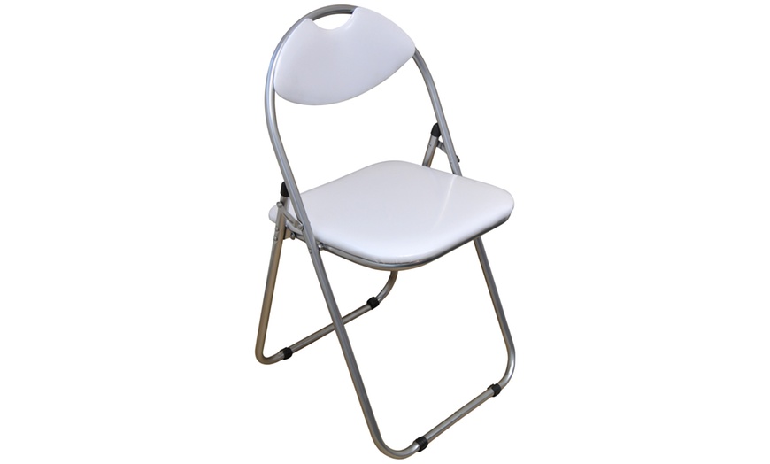 Image 17: Padded Folding Desk Chair