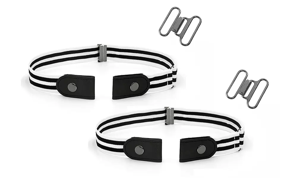 1x oder 2x schnallenloser, elastischer Gürtel