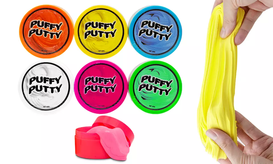 Pack de 6 Slime Puffy Putty pour enfant - Primary Image