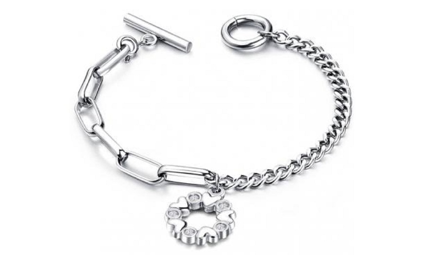 Image 6: Bracelet d'amour à bascule incrusté de cristaux Swarovski® Eira Wen