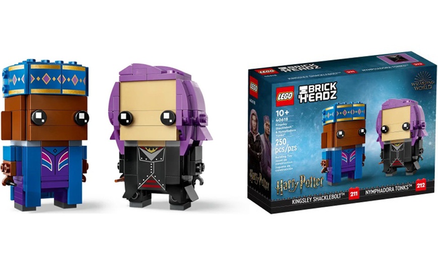 Image 3: LEGO Brick Headz Selection; Disney or Harry Potter Characters