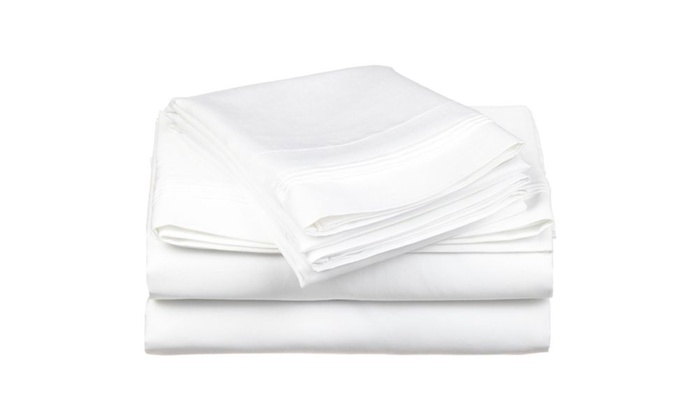 Up To 46% Off on Egyptian Cotton Sheet (4-Pc.) | Groupon Goods