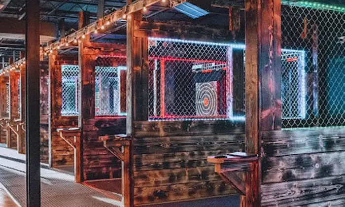 60-Minute Axe Throwing for 2, 4, or 6 on Sun, Mon Thurs or Fri, Sat