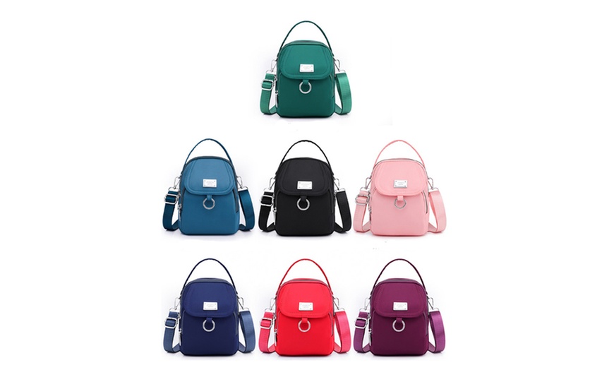 Image 2: Crossbody Zipper Shoulder Bag for Women