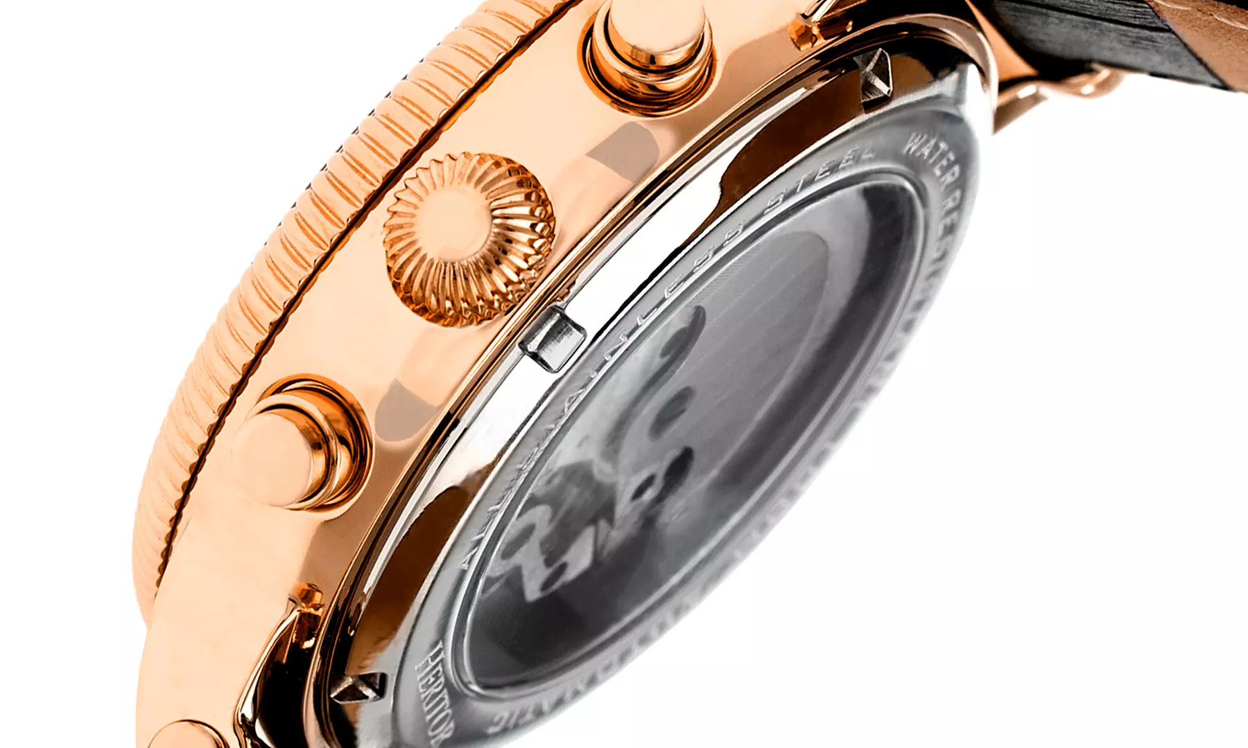 Heritor Automatic Leather Watch