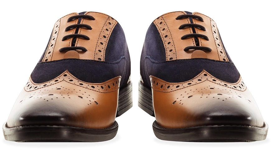 Image 4: Redfoot Men's Square-Toe Brogues