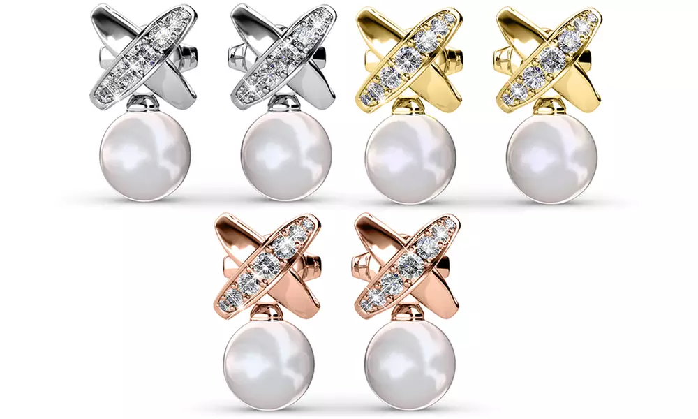 Boucles d'oreilles Criss Pearl, couleur au choix - Primary Image