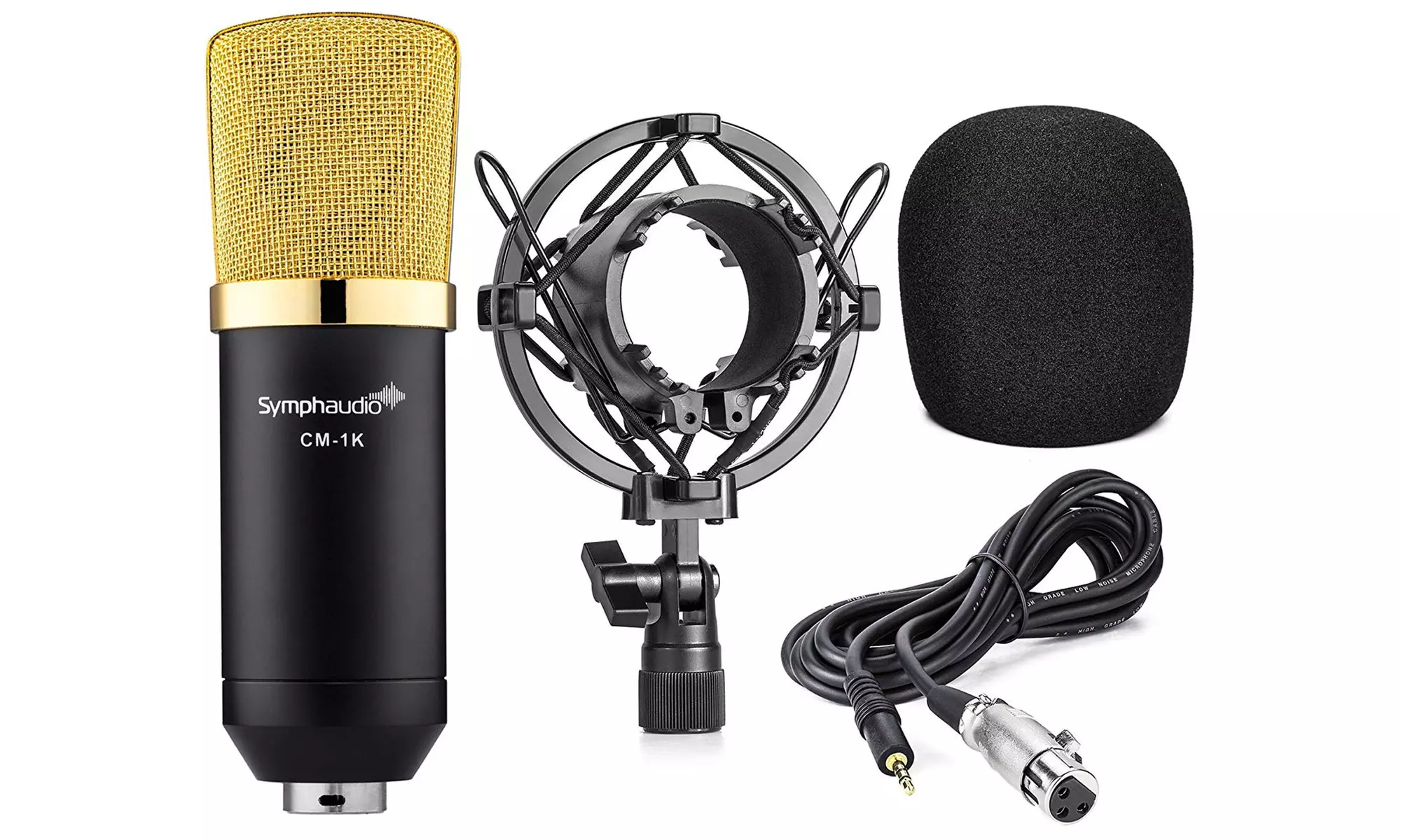 Symphaudio Diaphragm Condenser Microphone with Microphone Sponge - Primary Image