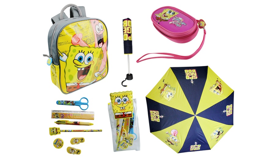 Image 29: Spongebob Backpack Set