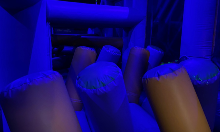 Image 11: Two-Hour Admission to Glow in the Dark Inflatable Park for One or Two 