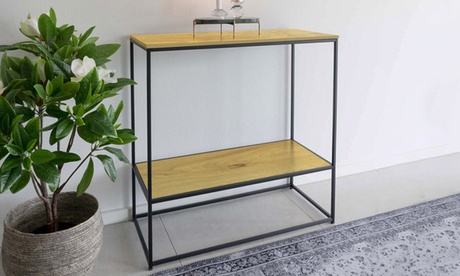 Console Seaford in acciaio e pannello truciolare