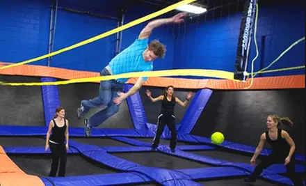 $14 for 60 Minutes of Jump and Foam Zone Time for Two at Sky Zone Indoor Trampoline Park ($28 Value) - Primary Image