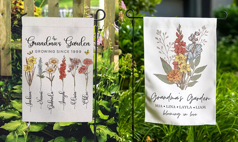 Wetterfeste Fahne mit personalisierbarer Oberfläche