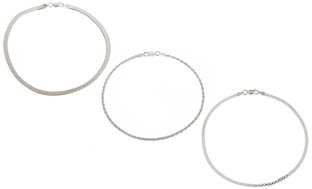 Anklets in Italian Sterling Silver