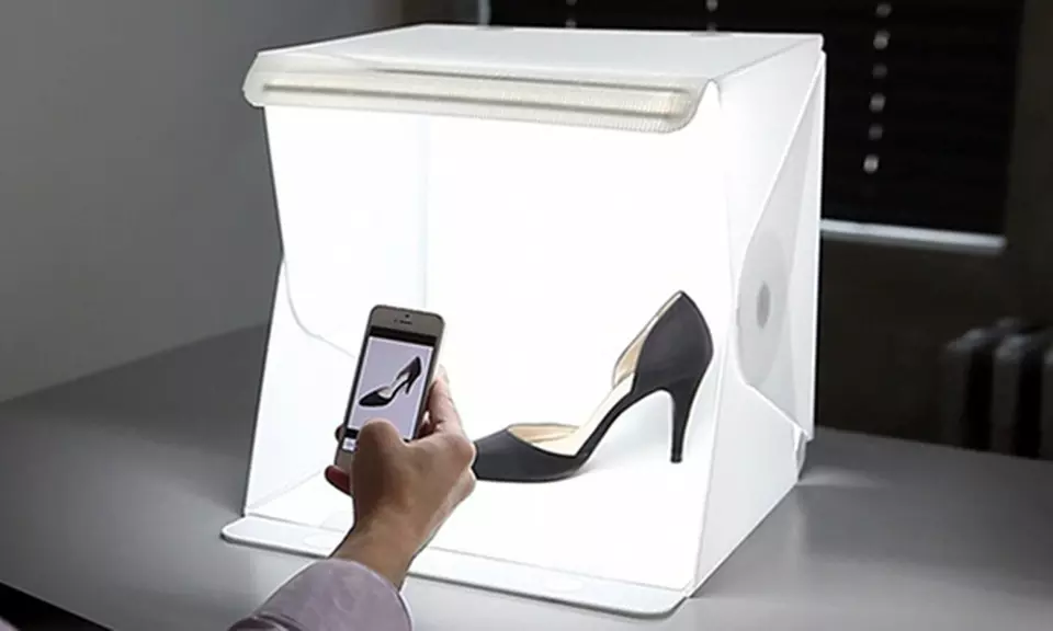 Mini Portable Photo Box with LED Lights (1- or 3-Pack) - Primary Image