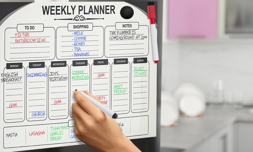 Image 2: Whiteboard Weekly Planner