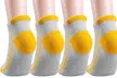 4 Pairs Mens Athletic Low Cut Ankle Tab Socks Mesh Cushioned Breathable Running - Second Medium