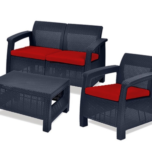 Four Replacement Seat Cushions For Keter Allibert Corfu Outdoor Patio Set - Allibert Patio Furniture Four Replacement Seat Cushions For Keter Allibert Corfu Outdoor Patio Set - Allibert Patio Furniture