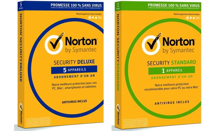 Image 1: Norton Antivirus Standard oder Deluxe für 1 oder 5 Geräte