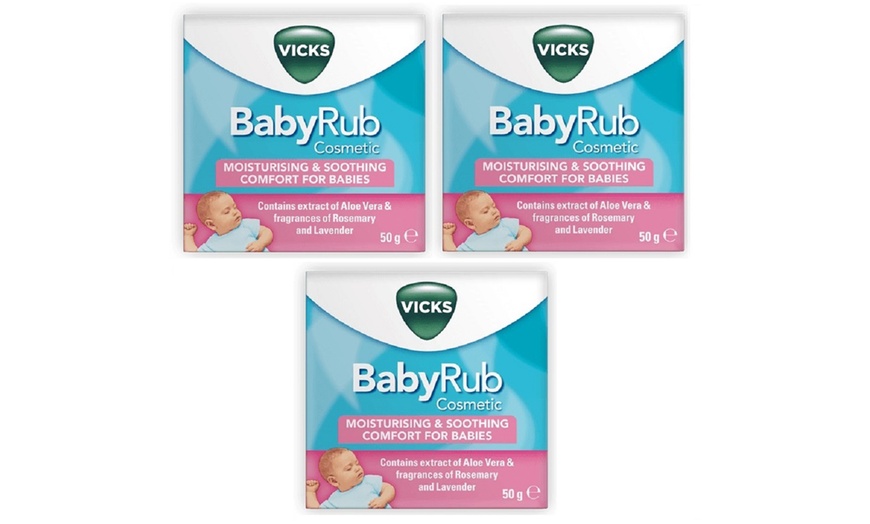 Image 2: 3, 4 or 6 Vicks Baby Rub 50g