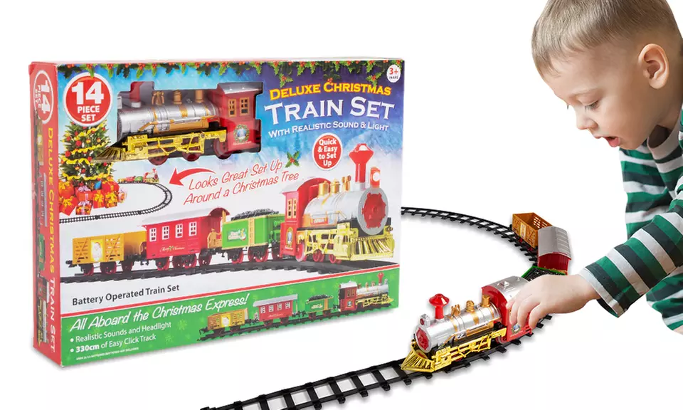 1 ou 2 trains électriques de Noël de 14 pièces - Primary Image