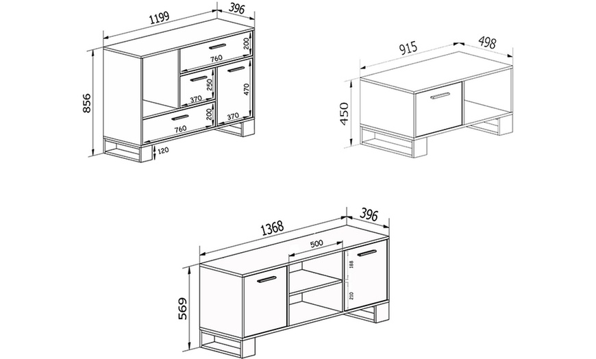 Image 31: Conjunto de muebles de estilo industrial