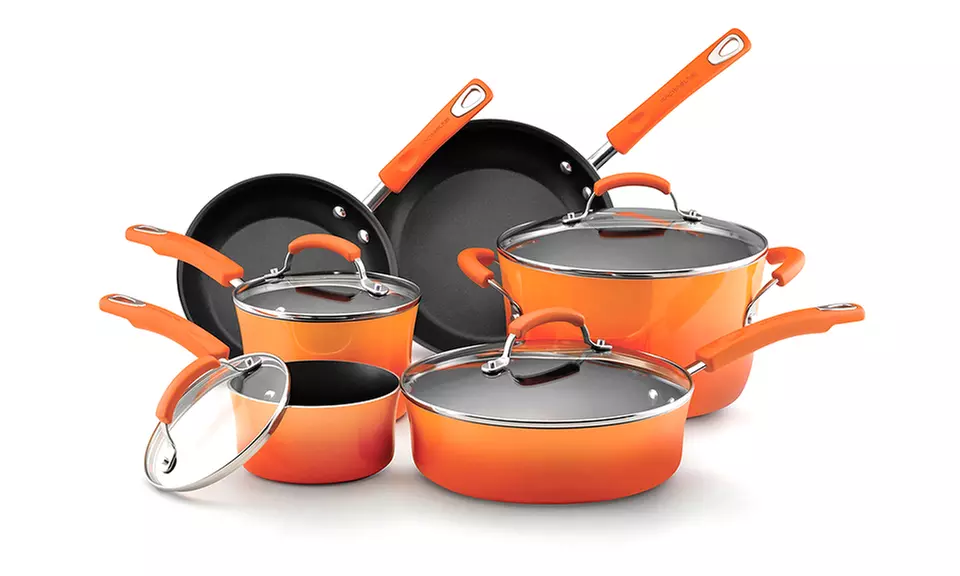 Rachel Ray Hard Enamel Cookware Set (10-Piece) - Second Medium