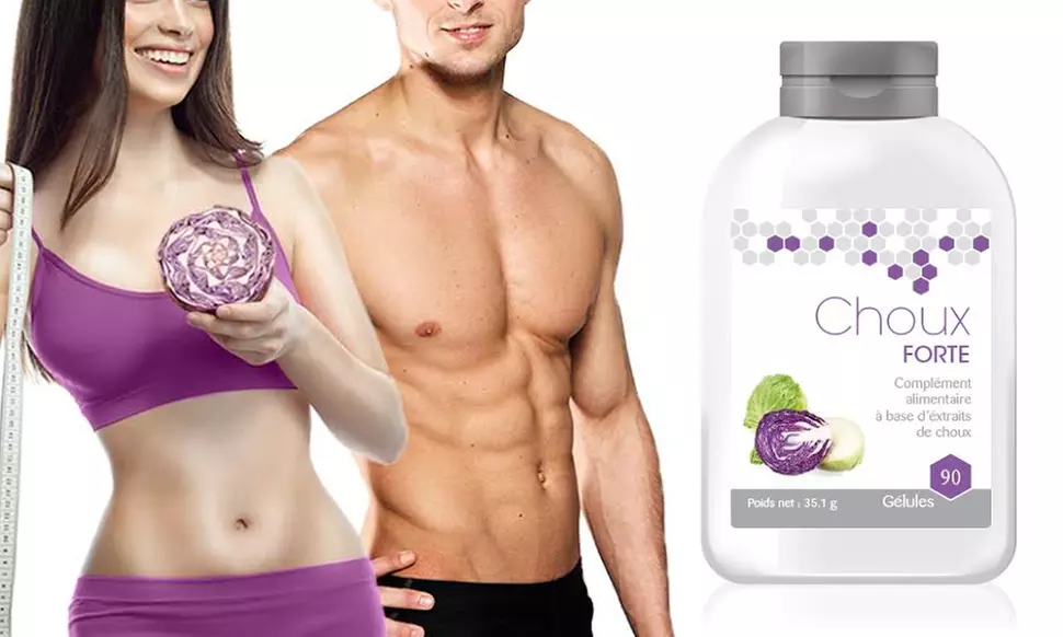 45, 90, 180 ou 270 gélules minceur Choux-Forte - Second Medium