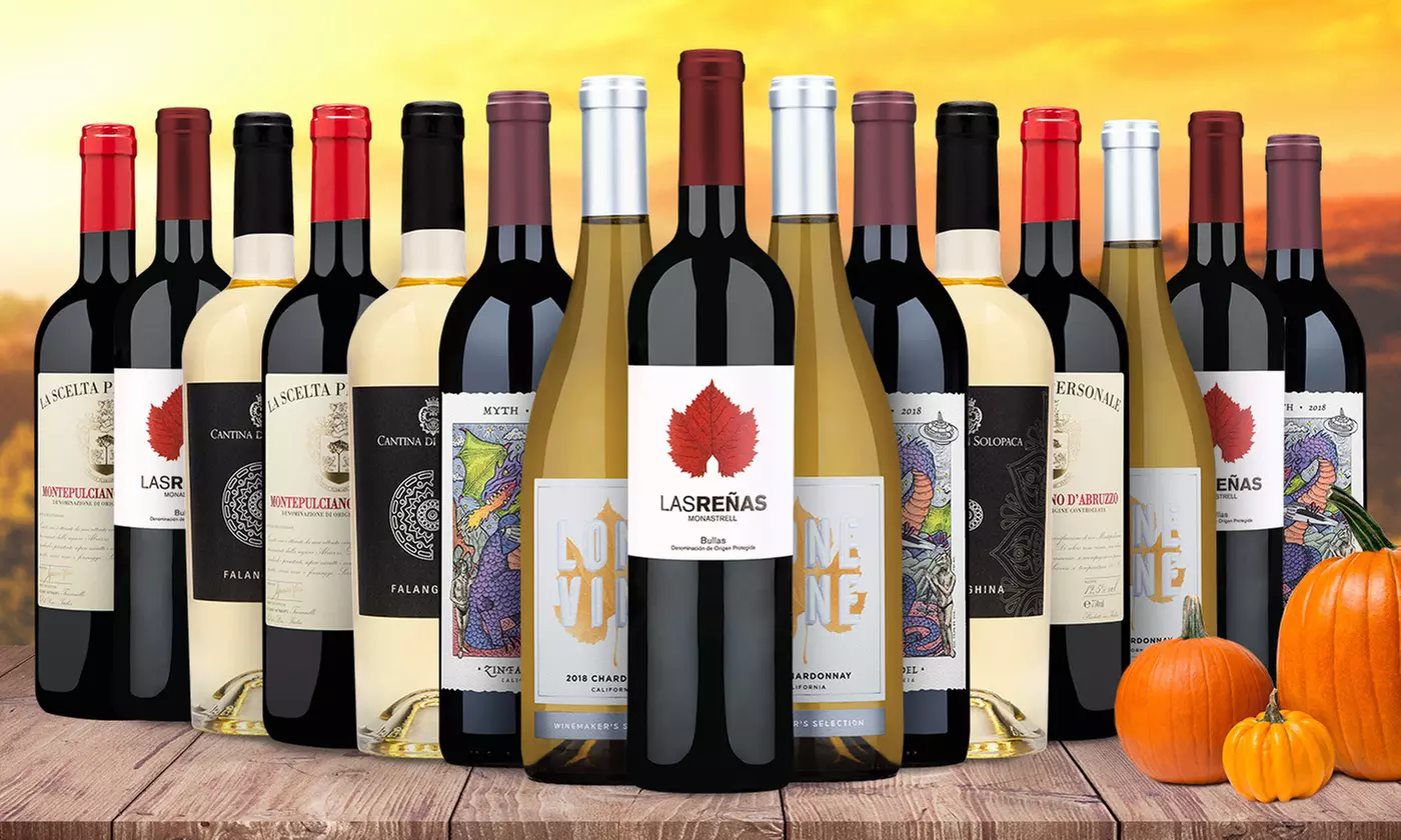 15-Pack of Fall Wines from Wine Insiders (75% Off) - Primary Image