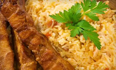 $14 for $28 Worth of Mediterranean Fare at Dinner ($32 Value if Redeemed Monday–Thursday) at Caspian Bistro in Overland Park  - Primary Image