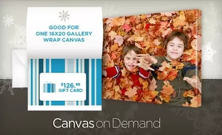 $45 for One 16”x20” Gallery-Wrapped Canvas Including Shipping & Handling (a $126.95 value) or a Gift Card worth $126.95 - Primary Image