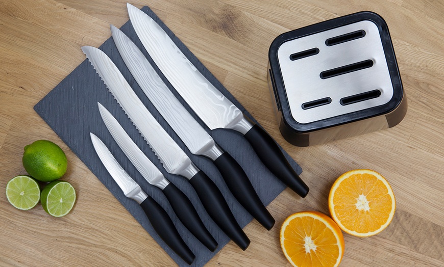 Image 3: Morphy Richards Knife Block Set