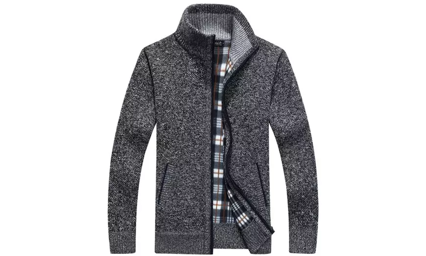 Image 4: Vest met Schotse ruit en een rits