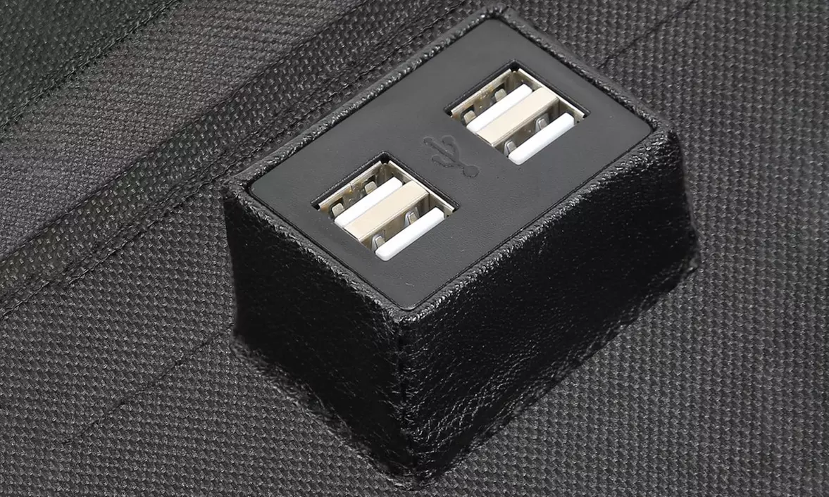 EcoAuto Backseat Kick Mat Protector & Organizer with USB Charger (1- or 2-Pack) - Second Medium