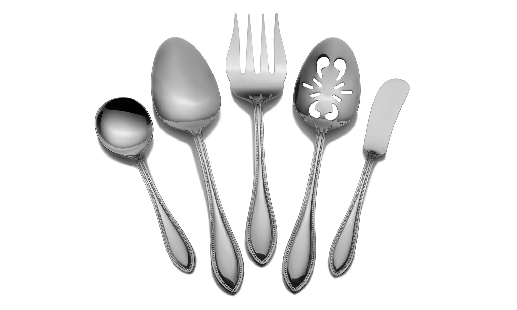 Pfaltzgraff Flatware Set with Caddy (53- or 45-Piece) - Second Medium
