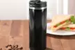 GOURMETmaxx 2-in-1-Thermo-Kaffeebereiter to go 300 ml in Schwarz - Second Medium