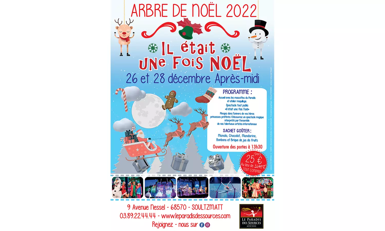 2 ou 3 places pour "L'incroyable voyage de Noël" au Paradis des Sources (jusqu'à 22% de réduction) - Second Medium