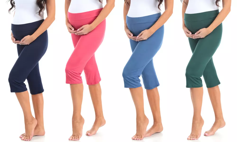 Women's Capri Maternity Leggings - Primary Image