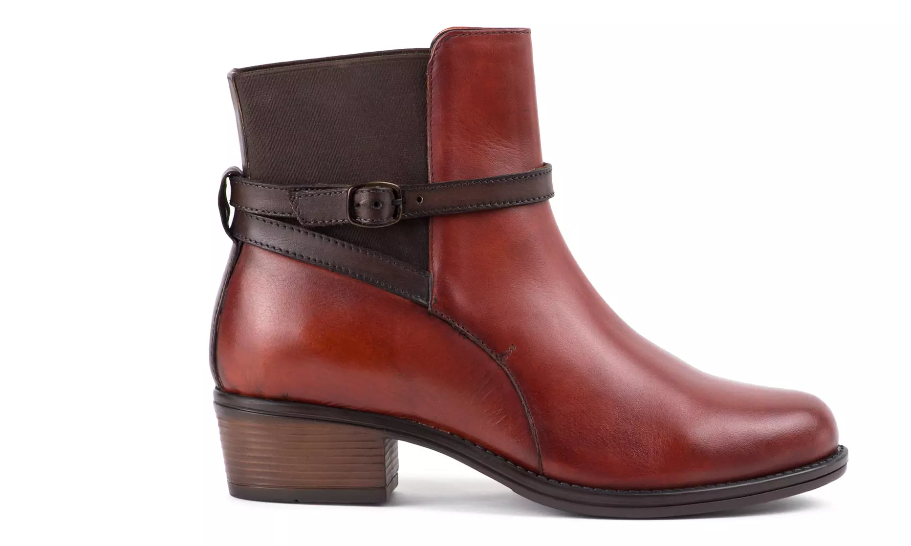 Bottines à petits talons en cuir Redfoot - Second Medium