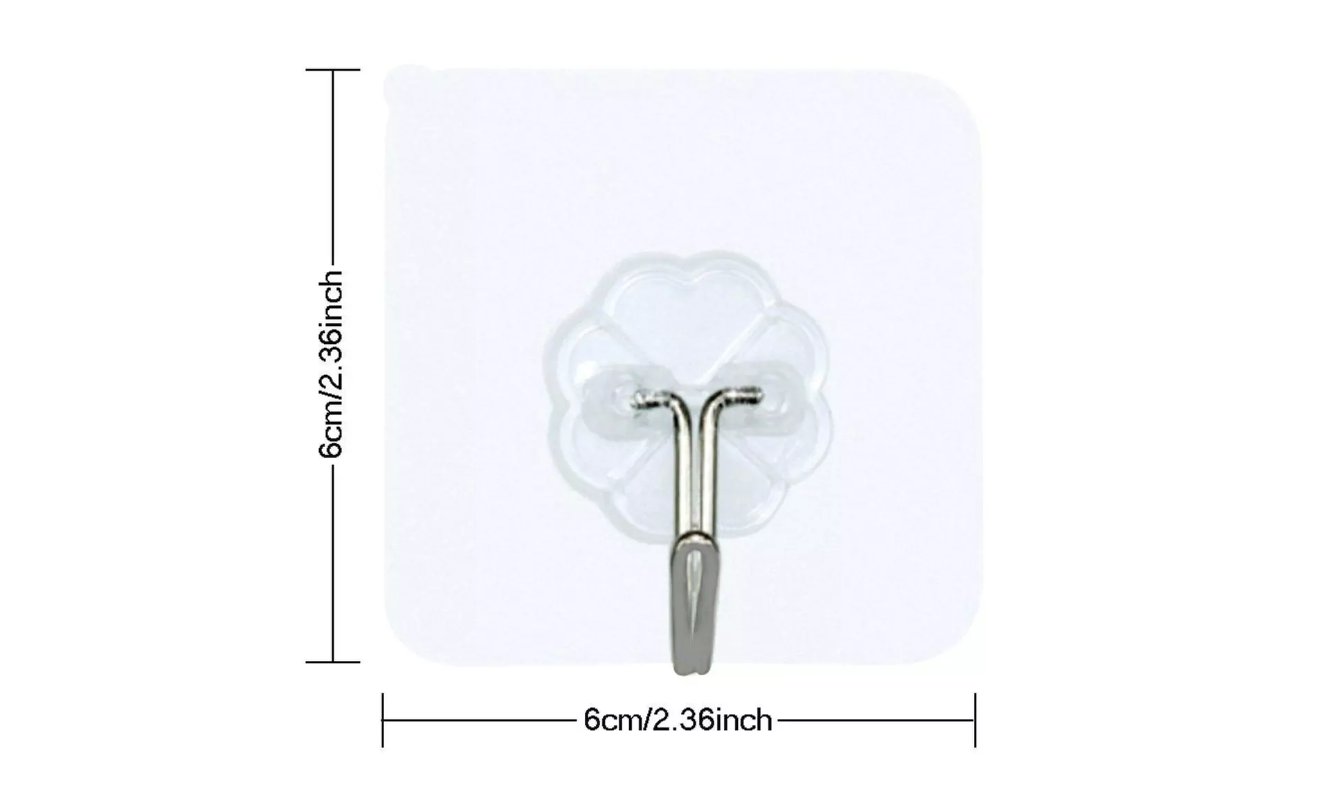 10-30PC Strong Transparent Suction Cup Sucker Wall Hooks Hanger Kitchen Bathroom