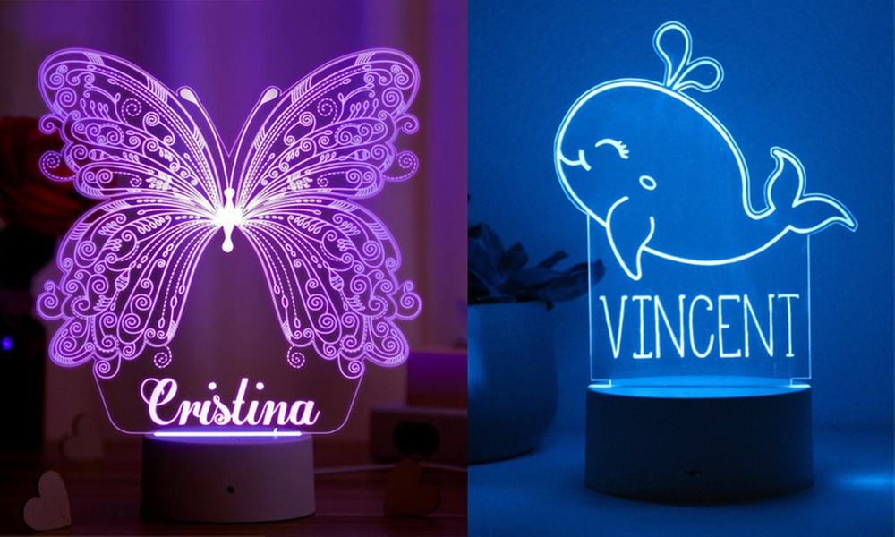 Illusions-Nachtlicht mit Namen