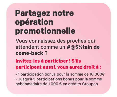 Merci de participer à notre concours ! On dirait que vous êtes vraiment prêt...