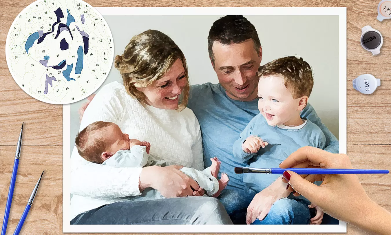 Malen nach Zahlen – eigenes Bild