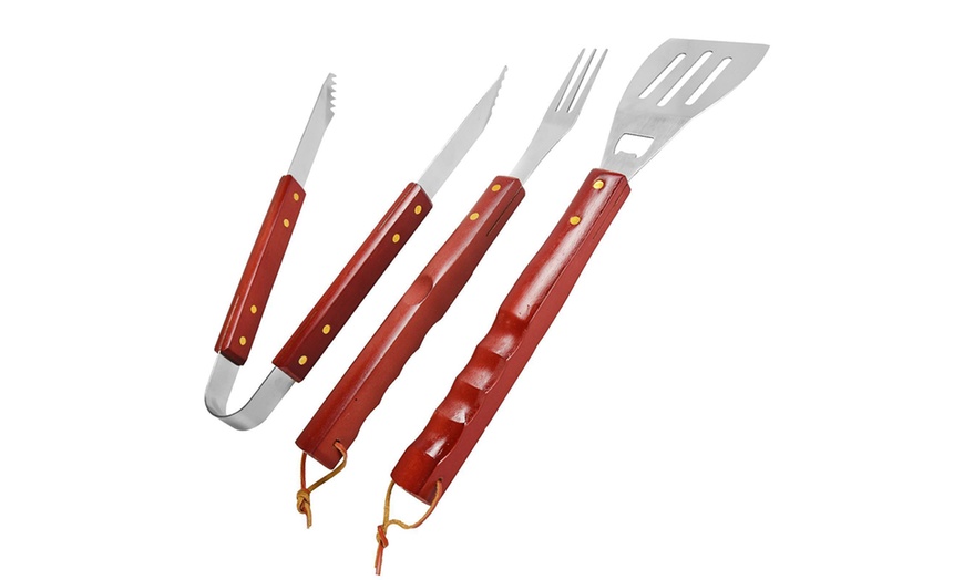 Image 5: 7-Piece BBQ Apron and Tool Set