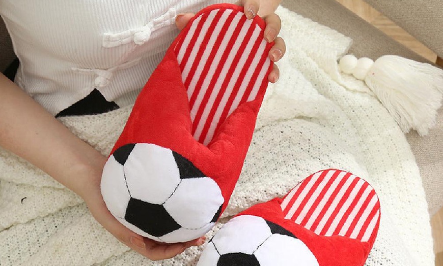 Image 10: Football Style Indoor Slippers