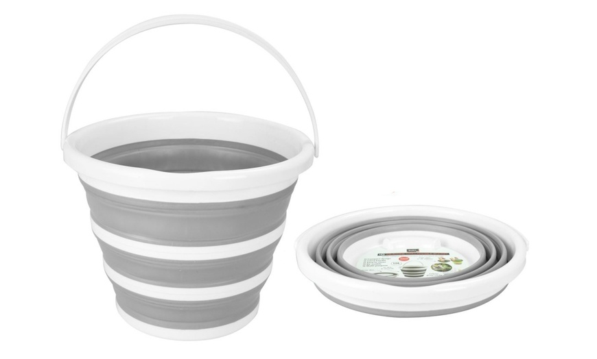 Image 2: One or Two Silicone Collapsible Buckets