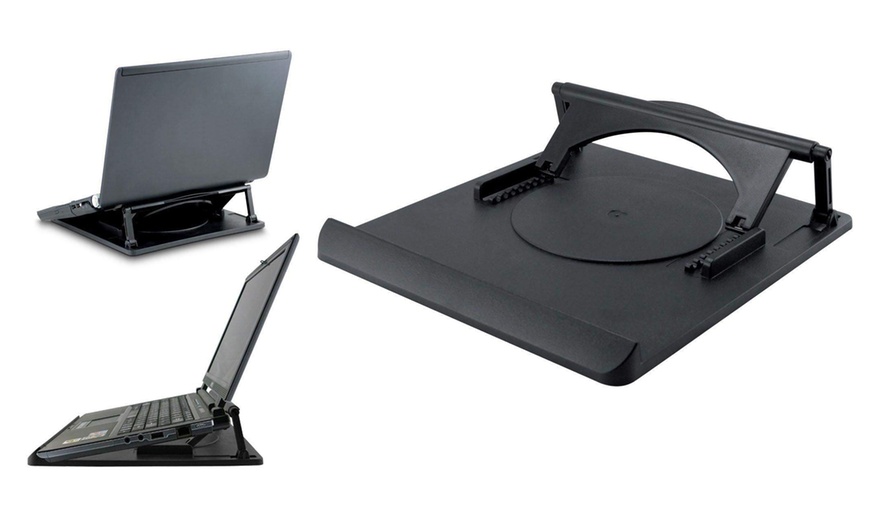 Image 1: 360° Rotating Laptop Table Stand