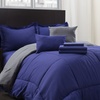 Image 3: Hotel New York Reversible Solid Comforter Set (8- or 10-Piece)